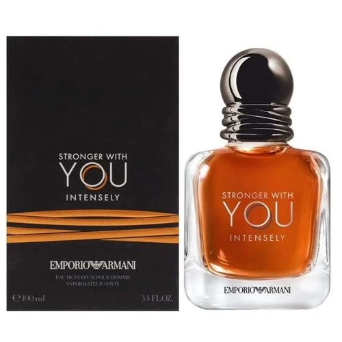 Stronger With You Intensely by Giorgio Armani Men's Eau de Parfum Spray 3.4 oz